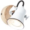 Applique murale Brilliant Seed Bois clair, Blanc, 1 lumière