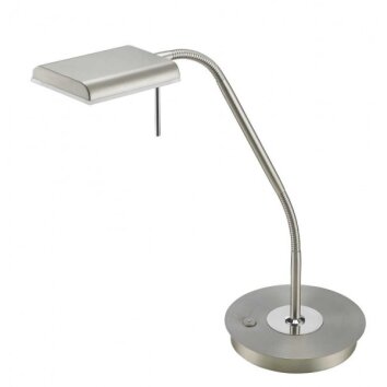 Lampe de table Sorpetaler Leuchten Bergamo LED Nickel mat, 1 lumière