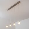 Suspension Masterlight Caterina LED Nickel mat, 4 lumières