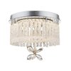 Plafonnier Globo LED Chrome, 1 lumière