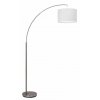 Lampadaire arqué Brilliant Clarie Blanc, 1 lumière