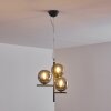 Suspension Hogatza Noir, 3 lumières