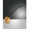 Lampe à poser Fabas Luce Viktor LED Bois clair, Noir, 1 lumière