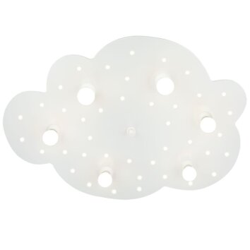 Applique murale Elobra WOLKE Blanc, 6 lumières