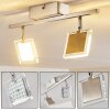 Plafonnier Piney LED Nickel mat, 2 lumières