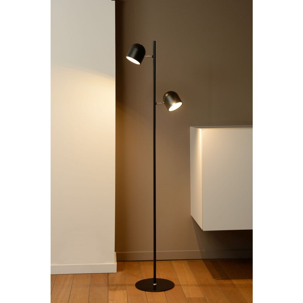 Lampadaire Lucide SKANSKA LED Noir, 2 lumières main product photo