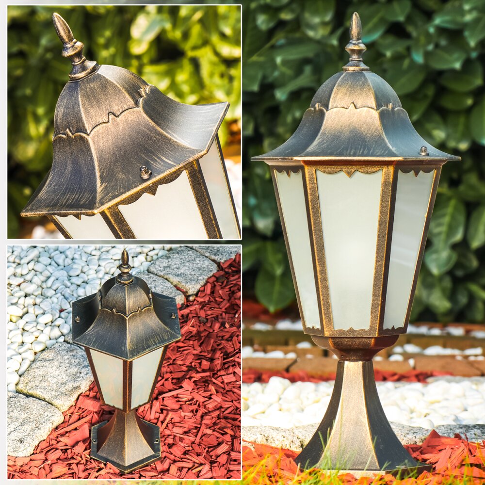 Borne lumineuse Hongkong Frost Bronze, Or, 1 lumière main product photo