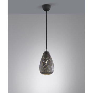 Suspension Trio ONYX Anthracite, 1 lumière