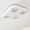 Spot plafond Granada LED Blanc, 4 lumières