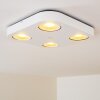 Spot plafond Granada LED Blanc, 4 lumières