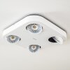 Spot plafond Granada LED Blanc, 4 lumières