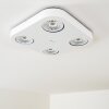 Spot plafond Granada LED Blanc, 4 lumières