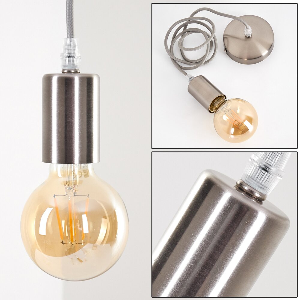 Suspension Cispus Nickel mat, 1 lumière main product photo