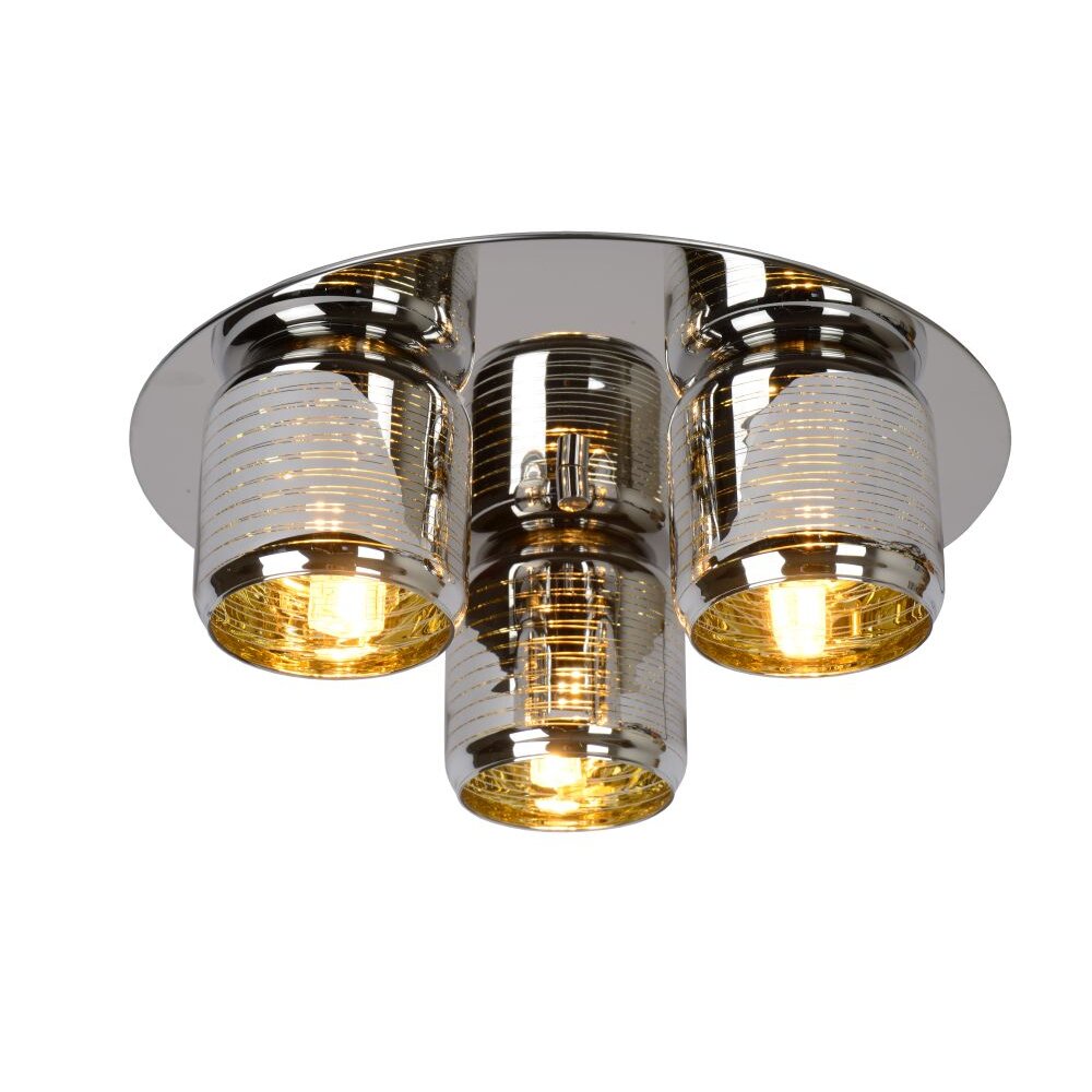 Plafonnier Lucide ERYN Chrome, 3 lumières main product photo