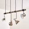 Suspension Medolden Brun, Nickel mat, 4 lumières