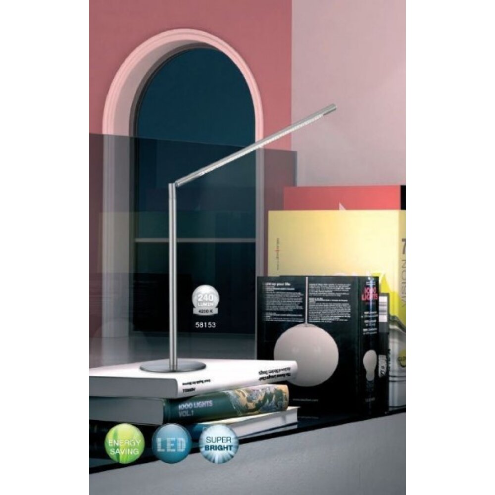 Lampe de table Globo ORION Chrome, Nickel mat, 48 lumières main product photo