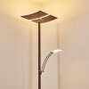 Lampadaire Lasona LED Brun, Argenté, 2 lumières