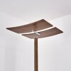 Lampadaire Lasona LED Brun, Argenté, 2 lumières