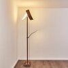 Lampadaire Lasona LED Brun, Argenté, 2 lumières