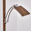 Lampadaire Lasona LED Brun, Argenté, 2 lumières