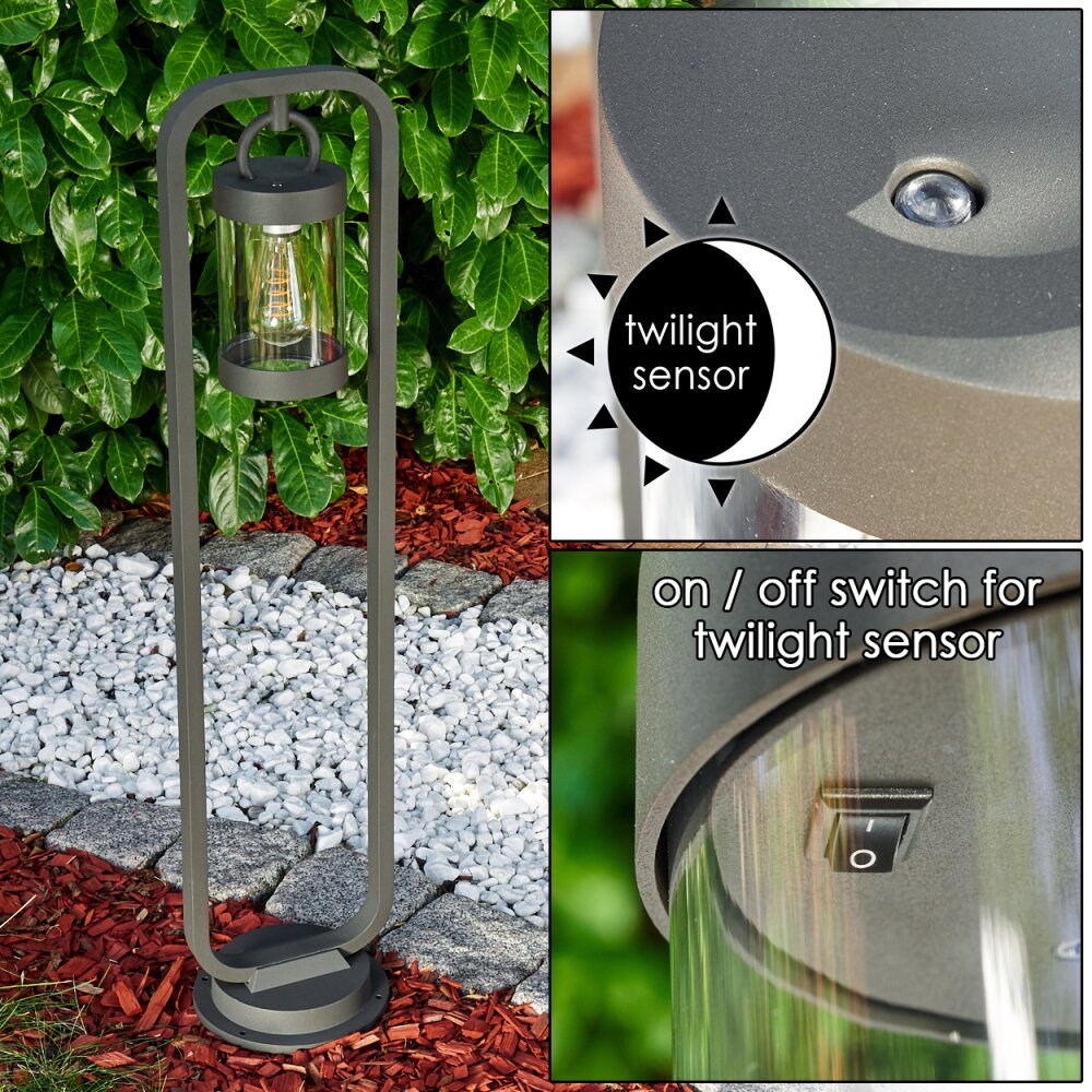 Lampadaire d'extérieur Fulham Anthracite, 1 lumière main product photo