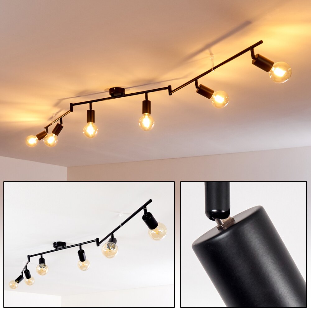 Plafonnier Maidford Noir, 6 lumières main product photo