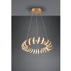 Suspension Trio Curl LED Or, 1 lumière