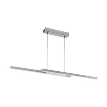 Suspension Eglo CONNECT FRAIOLI-C LED Nickel mat, 2 lumières, Changeur de couleurs