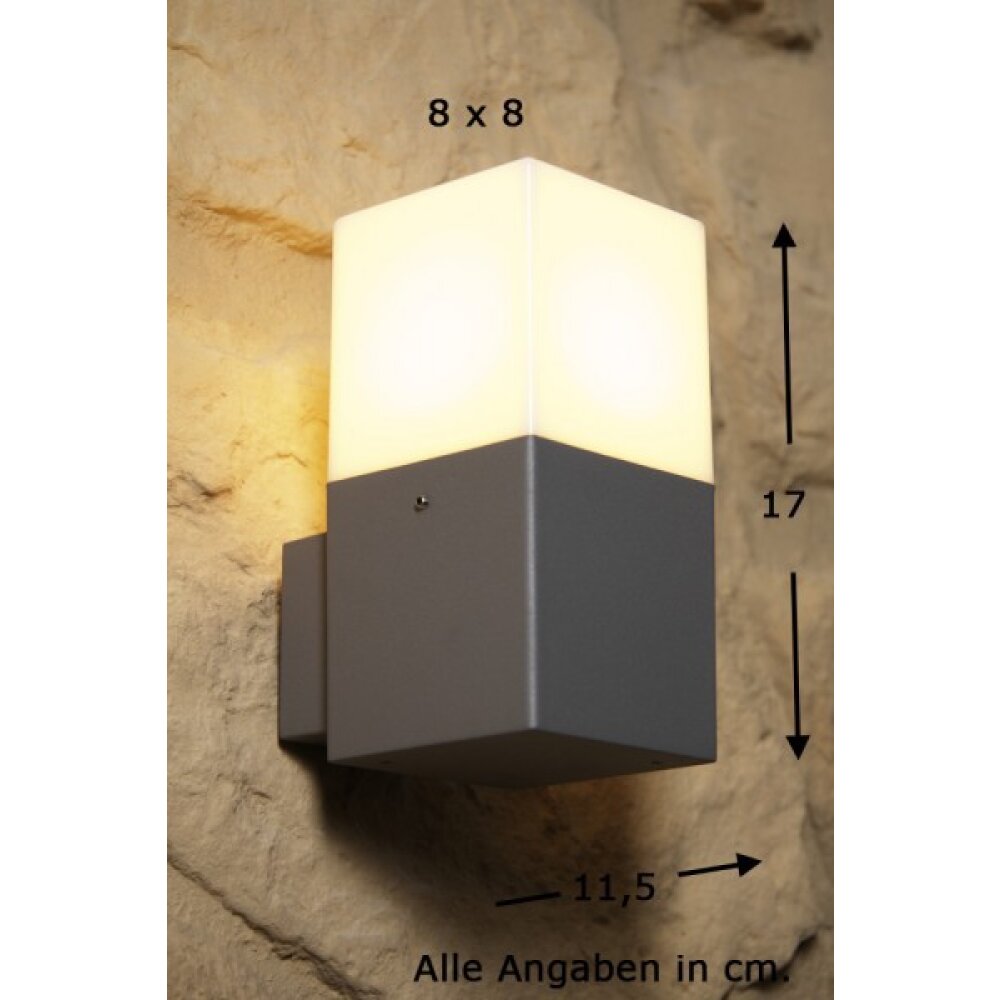 Applique murale d'extérieur Trio HUDSON Acier inoxydable, 1 lumière main product photo