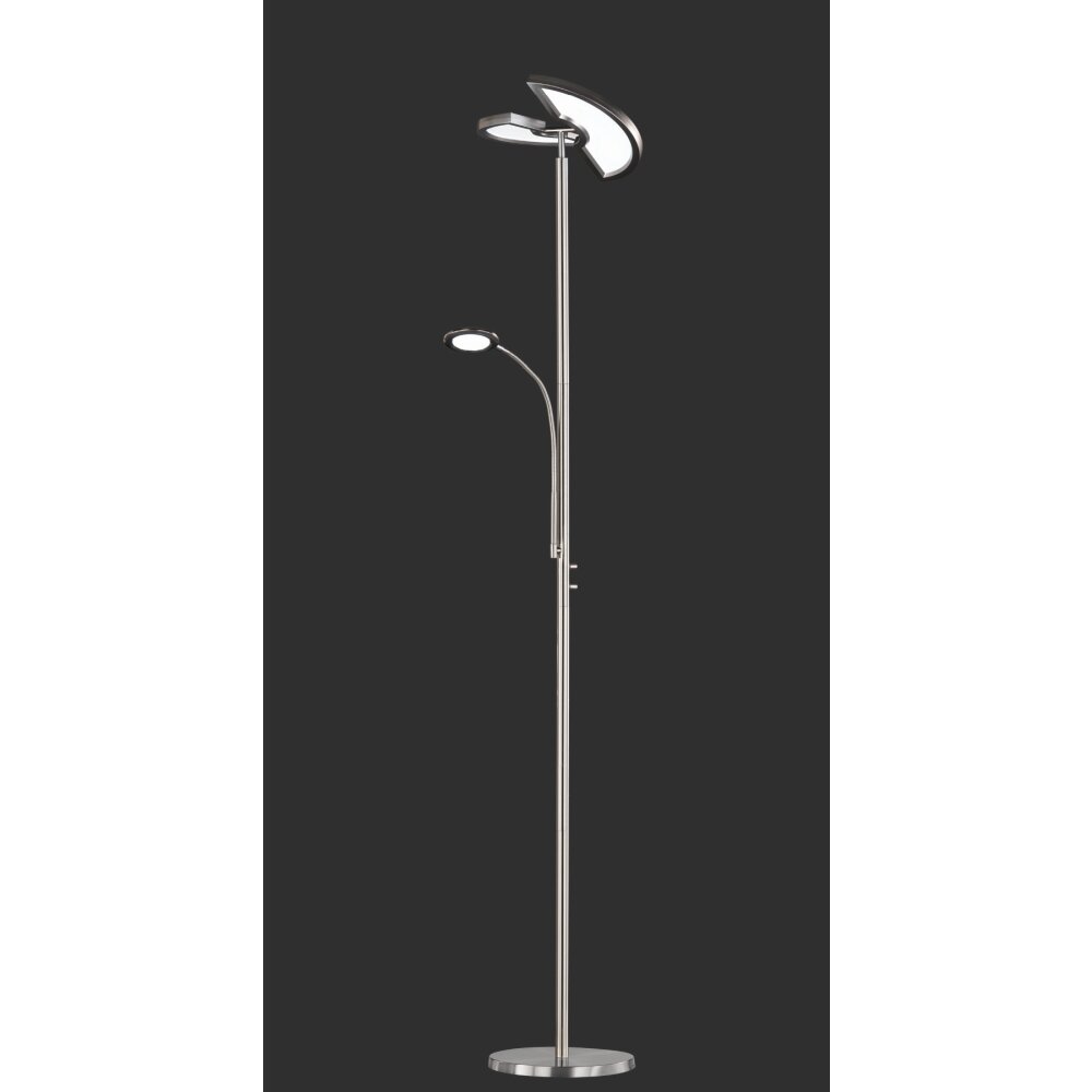 Lampadaire Trio-Leuchten Split LED Nickel mat, 1 lumière main product photo
