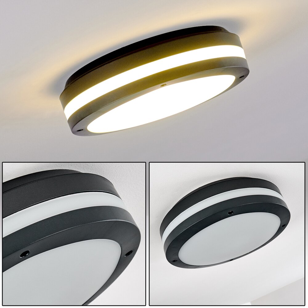 plafonnier extérieur Wollongong LED Anthracite, 1 lumière main product photo