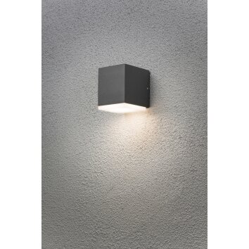 Applique murale Konstsmide Monza LED Anthracite, 1 lumière