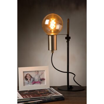 Lampe de table Lucide MALCOLM Noir, 1 lumière