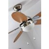 Ventilateur Globo AZURA Nickel mat, 1 lumière