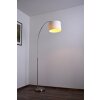 Lampadaire Trio 4611 Acier inoxydable, Nickel mat, 1 lumière