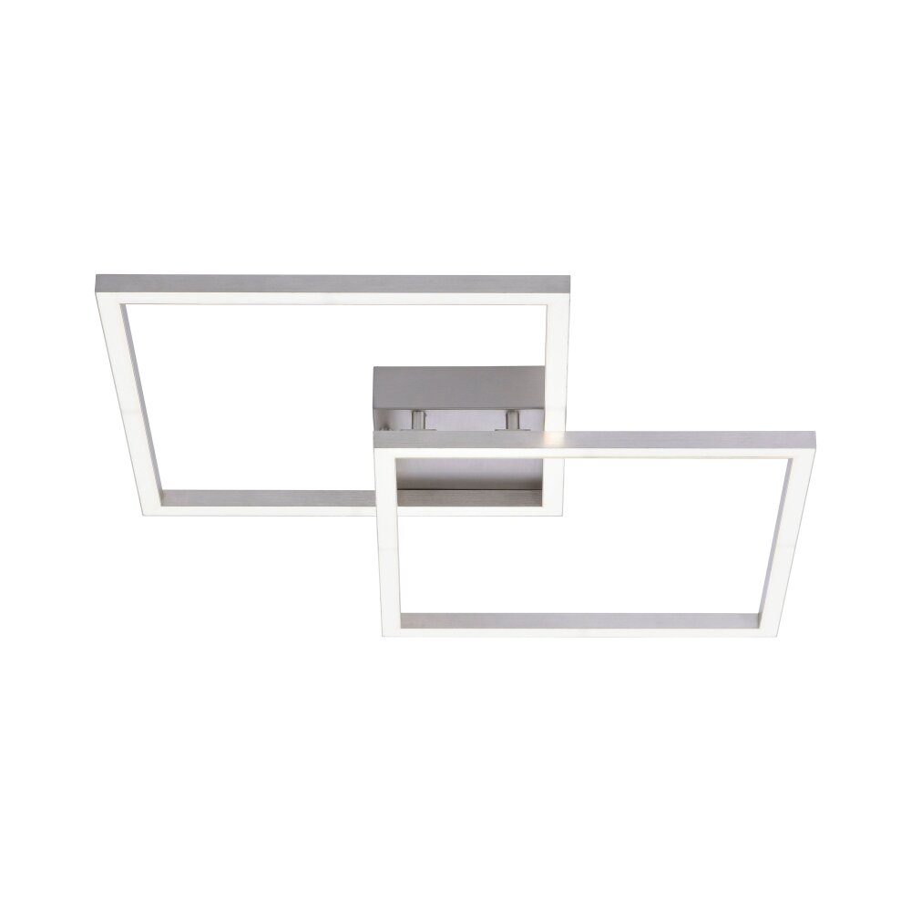 Plafonnier Leuchten Direkt Ls-MAXI LED Acier inoxydable, 2 lumières, Télécommandes, Changeur de couleurs main product photo