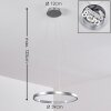 Suspension Canisteo LED Argenté, 1 lumière