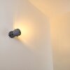 Applique murale Butikon Gris, 1 lumière