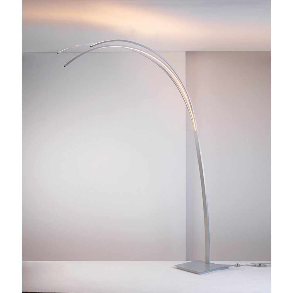 Lampe à arc Bopp BOW LED Aluminium, 3 lumières main product photo
