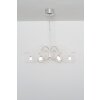 Suspension Holländer ROSASPINA OVAL Argenté, 6 lumières