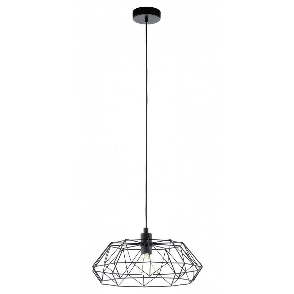 Lampe suspendue Eglo CARLTON 2 Noir, 1 lumière main product photo