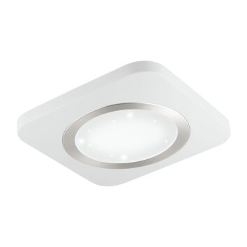 Plafonnier Eglo PUYO-S LED Nickel mat, Blanc, 1 lumière