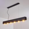 Suspension Fria Noir, 6 lumières