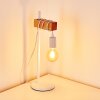Lampe à poser Barbengo Brun, Blanc, 1 lumière