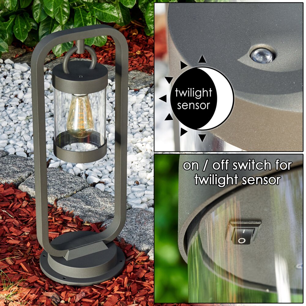 Borne lumineuse Fulham Anthracite, 1 lumière main product photo