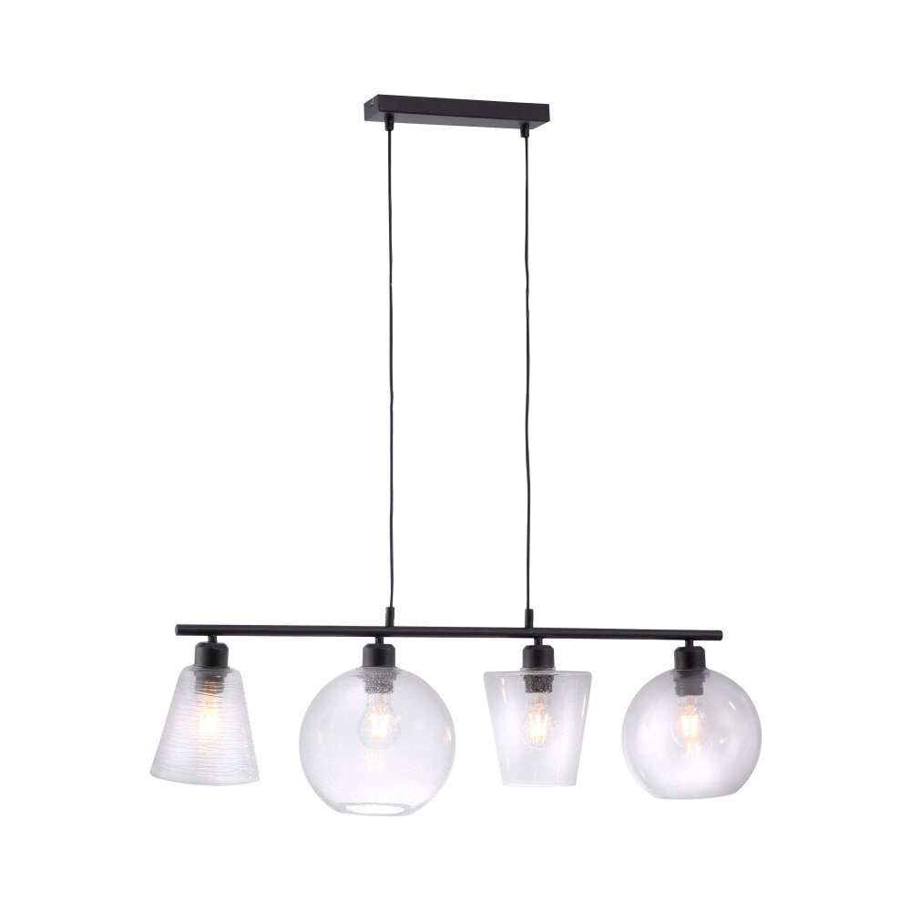 Suspension Leuchten Direkt SOPHIE Noir, 4 lumières main product photo