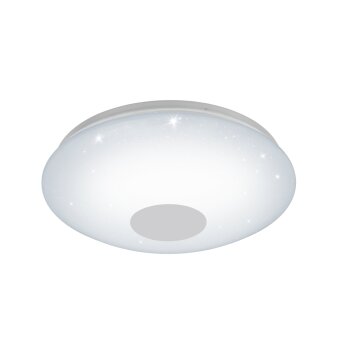 Plafonnier Eglo VOLTAGO-C LED Aspect cristal, Blanc, 1 lumière, Changeur de couleurs