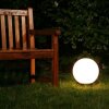 Boule lumineuse de jardin 20 cm Blanc, 1 lumière