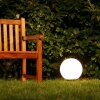 Boule lumineuse de jardin 20 cm Blanc, 1 lumière