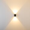 Applique murale d'extérieur Orsa LED Noir, 2 lumières